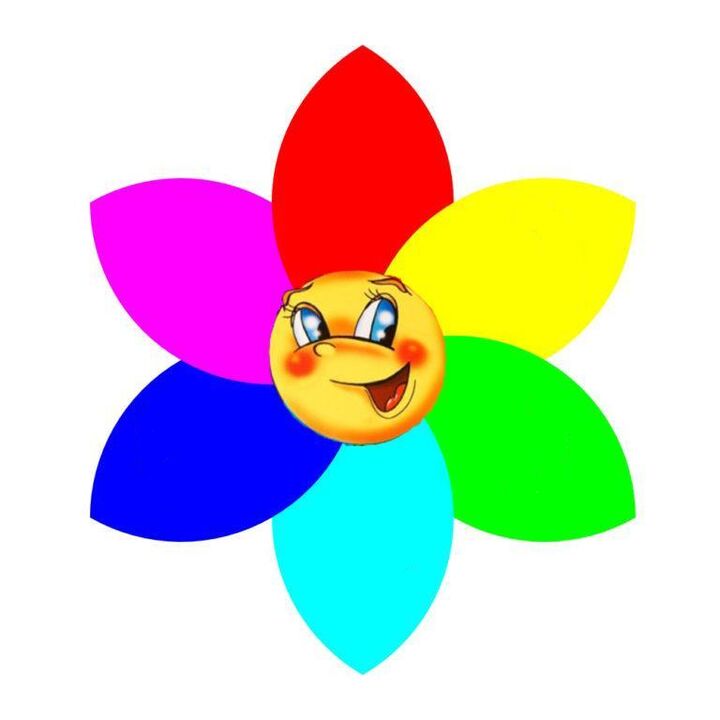 Kvet z farebného papiera so šiestimi okvetnými lístkami, z ktorých každý symbolizuje monodiétu