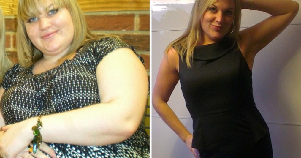 fotky pred a po lenivej diete