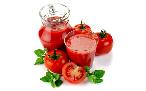 paradajková šťava pre japonskú diétu